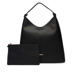 Torebka DKNY. Czarne torebki klasyczne DKNY, bez wzorów, bez dodatków. Za 789.99 zł.