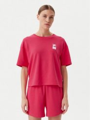 Fila T-Shirt Lisakovsk FAW1044 Różowy Loose Fit. Czerwone t-shirty Fila, l, bez wzorów, z syntetyku, bez kołnierzyka, bez ramiączek. Za 89.99 zł.