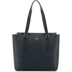 Skórzana torebka w kolorze granatowym - (S)40 x (W)58 x (G)12,5 cm. Niebieskie torby na ramię Kazar, Wittchen, bez wzorów, z materiału, na ramię, bez dodatków. W wyprzedaży za 449.95 zł.