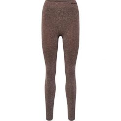 Damskie legginsy bezszwowe Hummel. Brązowe legginsy Hummel, bez wzorów, z dzianiny. Za 171.00 zł.