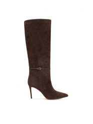 Marciano Guess Kozaki 5BGZ46 7419A Brązowy. Brązowe kozaki Marciano Guess, ze skóry, bez obcasa, na szpilce, bez zapięcia. Za 2,259.00 zł.
