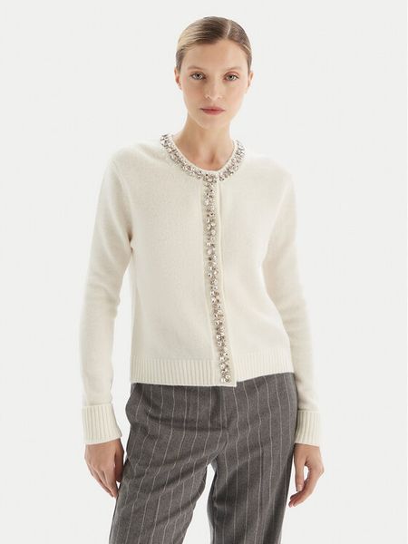 KAOS Kardigan RI1KT018 Écru Regular Fit. Kardigany KAOS, l, bez wzorów, z wełny. Za 509.99 zł.