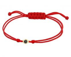 Bransoletka z elementami żółtego złota z brylantem czarnym - 0,008 ct - próba 375. Czarne bransoletki Apart, z brylantem, złote. Za 399.00 zł.