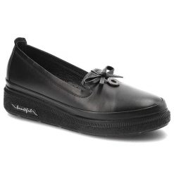 Czarne Półbuty Ravini Wygodne Buty Damskie. Czarne sukienki Ravini, na co dzień, bez wzorów, ze skóry, bez kołnierzyka, bez ramiączek, maxi. Za 279.00 zł.