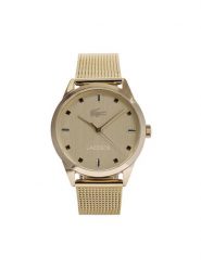 Lacoste Zegarek Gemala 2001343 Złoty. Żółte, analogowe zegarki Lacoste, złote. Za 599.99 zł.