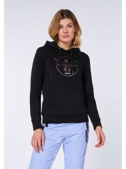 Chiemsee Bluza "Black Beauty" w kolorze czarnym rozmiar: XS. Czarne bluzy sportowe Chiemsee, xs, bez wzorów, z bawełny, z kapturem. Za 70.41 zł.