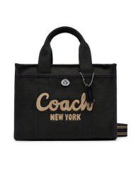 Coach Torebka Cargo CP164 Czarny. Czarne shopper Coach, bez wzorów, z materiału, bez dodatków. Za 819.99 zł.