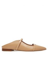 MALONE SOULIERS Klapki Maureen Flat 327 Beżowy. Brązowe klapki MALONE SOULIERS, bez wzorów, ze skóry, bez obcasa. Za 1,909.00 zł.