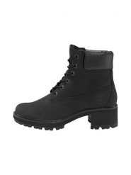 Timberland Skórzane botki "Kinsley" w kolorze czarnym rozmiar: 40. Czarne botki Timberland, bez wzorów, z materiału, bez obcasa, bez zapięcia. Za 463.95 zł.