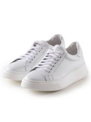 Anna Morellini Skórzane sneakersy "Zietta" w kolorze białym rozmiar: 39. Białe trampki Anna Morellini, bez wzorów, bez zapięcia. Za 361.02 zł.