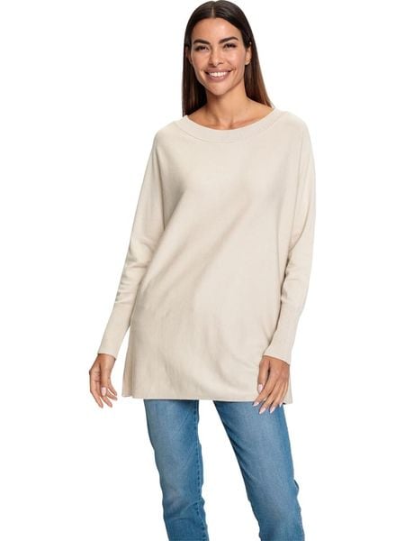 Heine Sweter w kolorze beżowym rozmiar: 36/38. Brązowe swetry Heine, s, bez wzorów, z lyocellu, bez ramiączek. Za 86.95 zł.