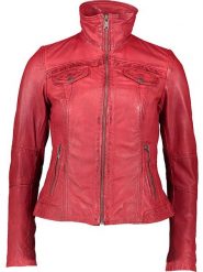 7eleven Skórzana kurtka w kolorze czerwonym rozmiar: 36. Czerwone kurtki 7eleven, bez wzorów, ze skóry, bez kaptura. Za 434.99 zł.