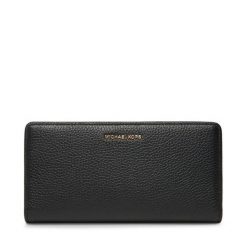 Duży Portfel Damski MICHAEL Michael Kors. Czarne portfele MICHAEL Michael Kors, bez wzorów. Za 669.99 zł.