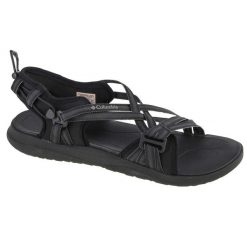Sandały damskie, Columbia Sandal W. Czarne sandały Columbia, bez wzorów, z materiału, sportowe, bez obcasa, bez zapięcia. Za 364.00 zł.
