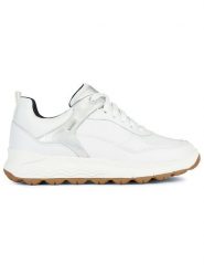 Geox Skórzane sneakersy "Spherica 4X4 B Abx" w kolorze biało-srebrnym rozmiar: 39. Białe trampki Geox, bez wzorów, z materiału, bez zapięcia. Za 422.66 zł.