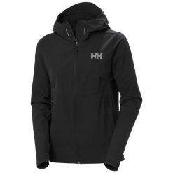 Damska kurtka turystyczna Helly Hansen Blaze. Czarne kurtki sportowe Helly Hansen, bez wzorów, z softshellu, bez kaptura. Za 638.00 zł.