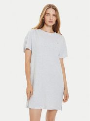 Tommy Hilfiger Sukienka codzienna UW0UW05569 Szary Relaxed Fit. Szare sukienki TOMMY HILFIGER, na co dzień, s, bez wzorów, z bawełny, bez kołnierzyka, bez ramiączek, proste. Za 139.99 zł.