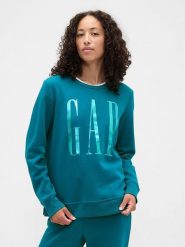 GAP Bluza w kolorze turkusowym rozmiar: L. Niebieskie bluzy sportowe GAP, l, bez wzorów, bez kaptura. Za 141.19 zł.