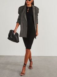 LA Angels Sukienka w kolorze czarnym rozmiar: XL. Czarne sukienki LA Angels, xl, bez wzorów, bez kołnierzyka, bez ramiączek, midi. Za 173.99 zł.