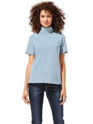 Heine Koszulka w kolorze błękitnym rozmiar: 40. Niebieskie bluzki Heine, bez wzorów, bez kołnierzyka, bez ramiączek. Za 69.99 zł.