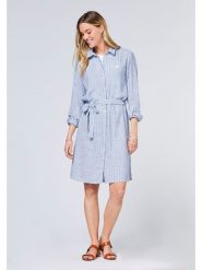 Polo Sylt Sukienka w kolorze błękitnym rozmiar: XXL. Niebieskie sukienki Polo Sylt, na co dzień, xxl, bez wzorów, z bawełny, bez kołnierzyka, bez ramiączek, midi, proste. Za 114.44 zł.
