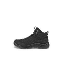 Buty trekkingowe za kostkę damskie Ecco. Czarne trekkingi ecco, z gumy, za kostkę, trekkingowe. Za 772.20 zł.