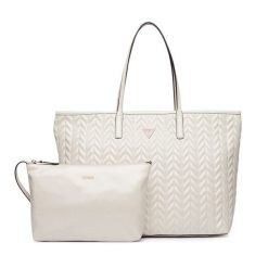 Torebka Guess. Białe shopper Guess, z aplikacjami, bez dodatków. Za 719.99 zł.