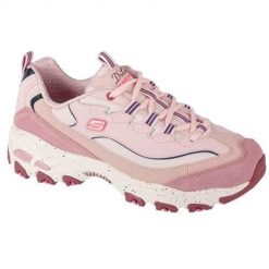 Buty sportowe Sneakersy damskie Skechers D'Lites - Bold Views. Czerwone obuwie sportowe Skechers, ze skóry, bez zapięcia, trekkingowe, Skechers Sport. Za 405.00 zł.