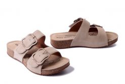JOSEF SEIBEL 78564 380 200 Tonga 64 beige, klapki damskie. Brązowe klapki Josef Seibel, bez wzorów, ze skóry, bez obcasa. Za 244.93 zł.