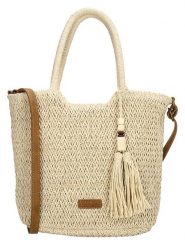 Beagles Torebka "Lanzarote" w kolorze beżowym - 35 x 26 x 11 cm rozmiar: onesize. Brązowe torby na ramię Beagles, bez wzorów, z materiału, przez ramię, bez dodatków. Za 78.99 zł.