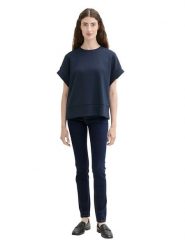 Tom Tailor Dżinsy - Skinny fit - w kolorze granatowym rozmiar: W28/L30. Niebieskie jeansy Tom Tailor, l, z aplikacjami, z podwyższonym stanem. Za 83.62 zł.