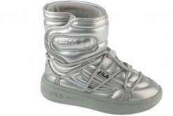 Buty turystyczne zimowe śniegowce damskie, Superbubble Boot. Szare trapery i śniegowce Fila, z materiału, przed kolano. Za 249.00 zł.