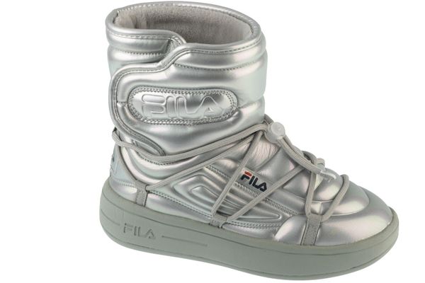 Buty turystyczne zimowe śniegowce damskie, Superbubble Boot. Szare trapery i śniegowce Fila, z materiału. Za 298.97 zł.