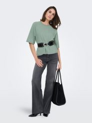 ONLY Sweter w kolorze zielonym rozmiar: S. Zielone swetry Only, s, bez wzorów, z materiału, bez ramiączek. Za 60.99 zł.