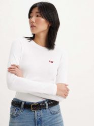 Levi's Koszulka w kolorze białym rozmiar: XS. Białe bluzki Levi's®, s, bez wzorów, z bawełny, bez kołnierzyka, bez ramiączek. Za 86.37 zł.