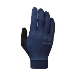Długie rękawiczki Shimano Explorer FF Gel. Niebieskie rękawiczki Shimano, bez wzorów, sportowe. Za 254.00 zł.