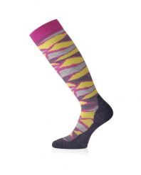 Skarpety merino SLJ. Czerwone skarpety LASTING, bez wzorów, z elastanu. Za 99.00 zł.