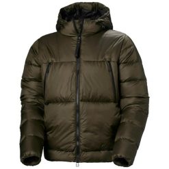 Kurtka z kapturem Helly Hansen W22 Arc. Brązowe kurtki narciarskie Helly Hansen, bez wzorów, z puchu, z kapturem, narciarskie. Za 1,936.00 zł.