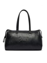 Tommy Jeans Torebka Tjw Bold Script AW0AW19054 Czarny. Czarne torebki klasyczne Tommy Jeans, bez wzorów, z jeansu, bez dodatków. Za 529.99 zł.