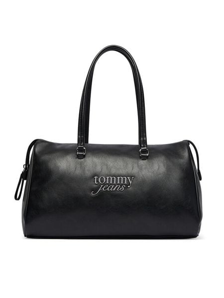 Tommy Jeans Torebka Tjw Bold Script AW0AW19054 Czarny. Czarne torebki klasyczne Tommy Jeans, bez wzorów, z jeansu, bez dodatków. Za 529.99 zł.