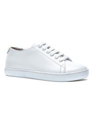 Comfortfusse Skórzane sneakersy w kolorze białym rozmiar: 36. Białe trampki Comfortfüße, bez wzorów, ze skóry, bez zapięcia. Za 184.89 zł.