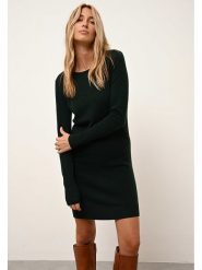 Just Cashmere Kaszmirowa sukienka "Susan" w kolorze ciemnozielonym rozmiar: M. Zielone sukienki Just Cashmere, na co dzień, m, bez wzorów, z kaszmiru, bez kołnierzyka, bez ramiączek, midi, proste. Za 275.40 zł.