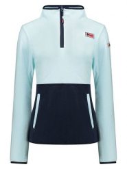 Geographical Norway Bluza polarowa "Touki" w kolorze granatowo-błękitnym rozmiar: XXL. Niebieskie bluzy Geographical Norway, xxl, bez wzorów, z polaru, bez kaptura. Za 63.95 zł.