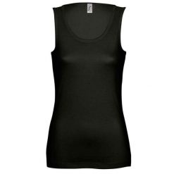 Podkoszulek Damski/panie Jane. Brązowe koszulki sportowe SOL'S, bez wzorów, bez ramiączek. Za 55.99 zł.