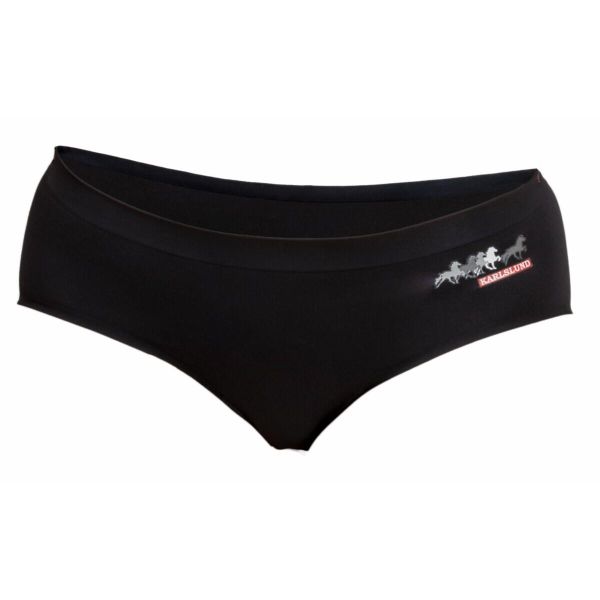 Figi damskie Karlslund Björk. Czarne figi KARLSLUND, xl, bez wzorów, z materiału. Za 139.50 zł.