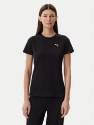Puma T-Shirt Ess Elevated 685021 Czarny Slim Fit. Czarne t-shirty Puma, s, bez wzorów, z bawełny, bez kołnierzyka, bez ramiączek. Za 69.99 zł.