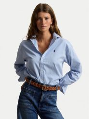 Polo Ralph Lauren Koszula 211910743508 Niebieski Regular Fit. Niebieskie koszule Polo Ralph Lauren, xl, bez wzorów, z bawełny, bez kołnierzyka, bez ramiączek. Za 859.99 zł.