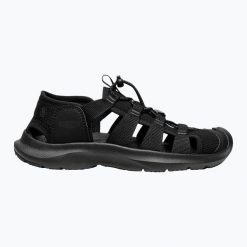 Sandały damskie KEEN Seanik H2. Czarne sandały Keen, bez wzorów, sportowe, bez obcasa, bez zapięcia. Za 269.99 zł.
