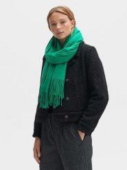 OPUS Szal "Anell" w kolorze zielonym rozmiar: onesize. Zielone szaliki Opus, bez wzorów, z materiału. Za 104.39 zł.