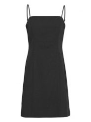 MOSS COPENHAGEN Sukienka "Naruma" w kolorze czarnym rozmiar: M. Czarne sukienki Moss Copenhagen, m, bez wzorów, bez kołnierzyka, bez ramiączek, mini. Za 123.25 zł.